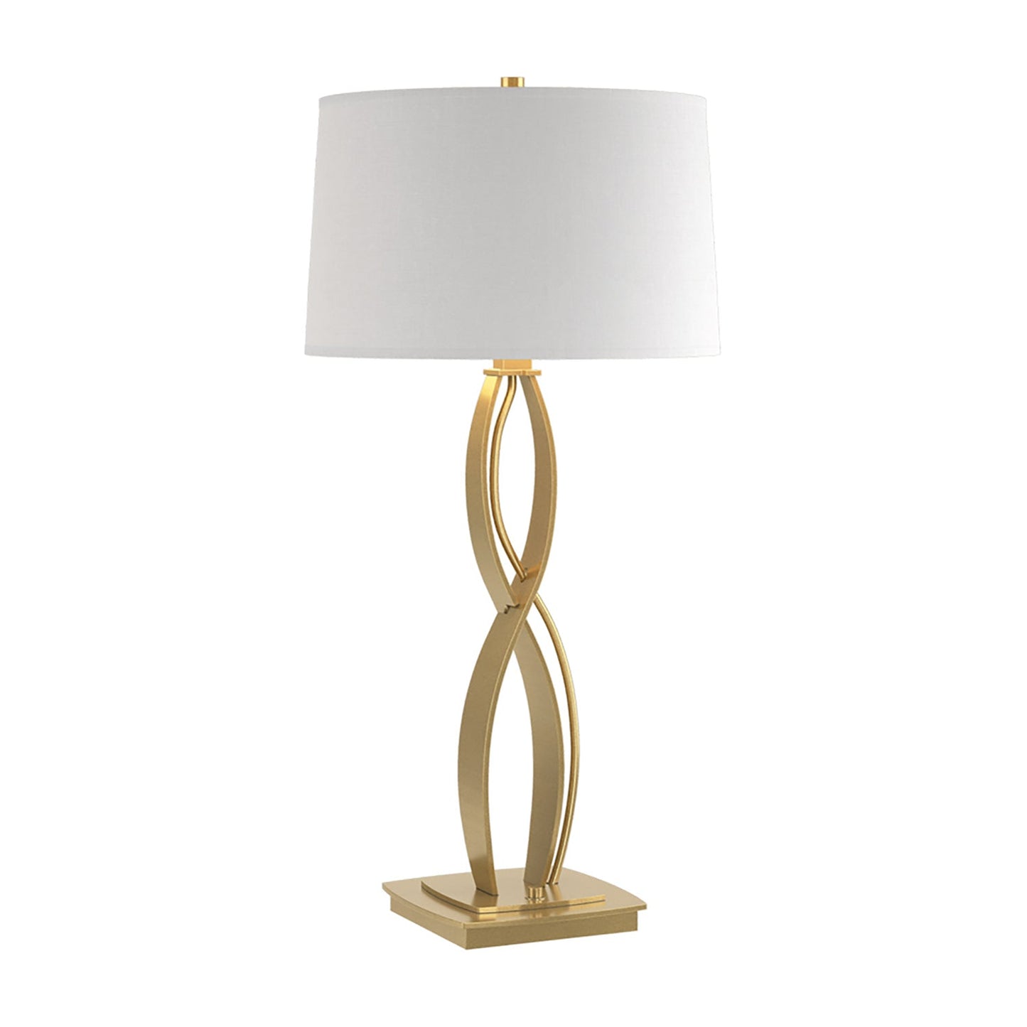 Almost Infinity Table Lamp in Modern Brass (Natural Anna - 31-Inch).
