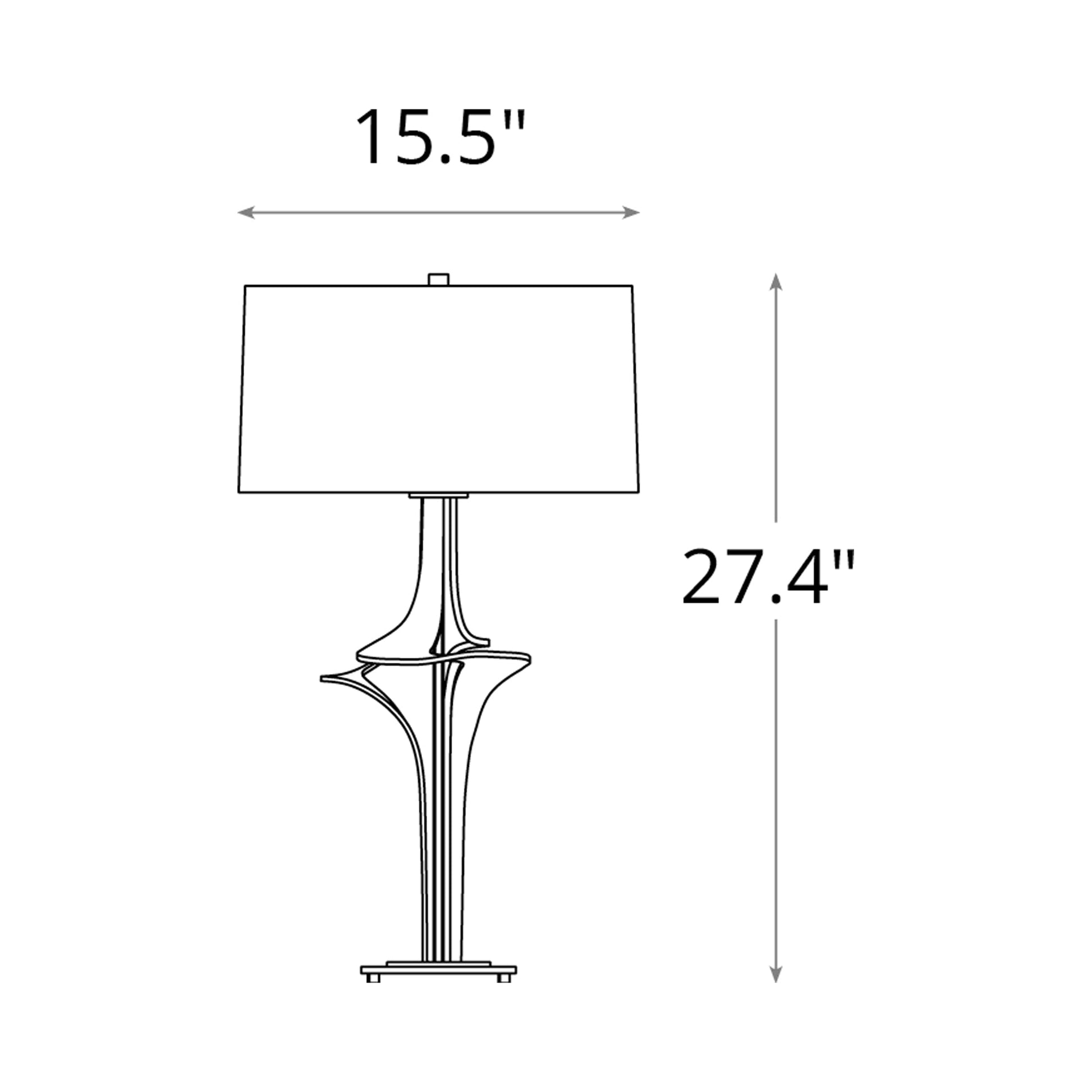 Antasia 272800 Table Lamp - line drawing.
