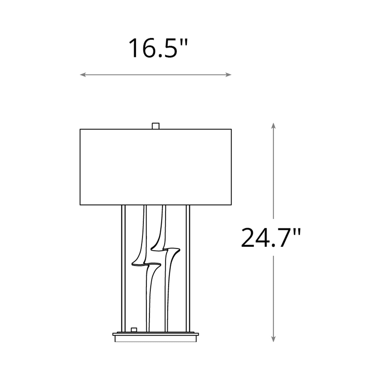Antasia 272815 Table Lamp - line drawing.