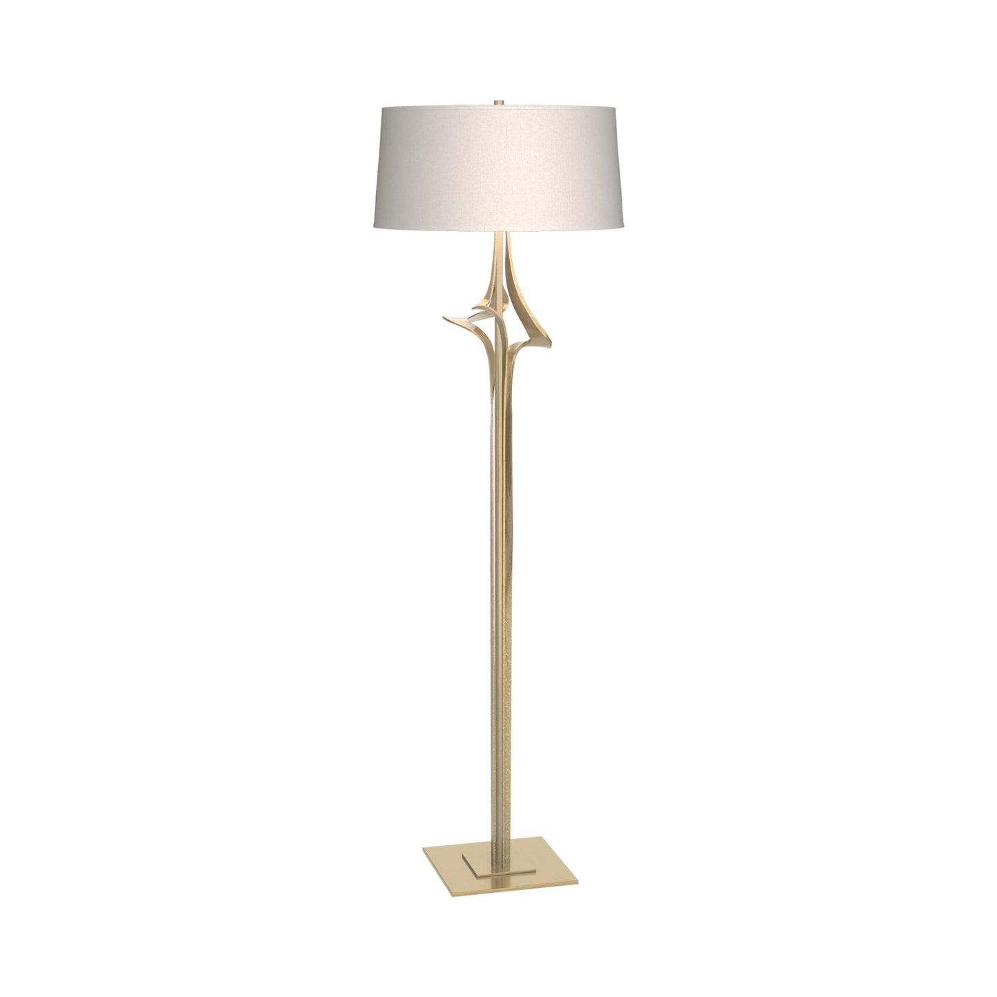 Antasia Floor Lamp in Modern Brass (Flax).