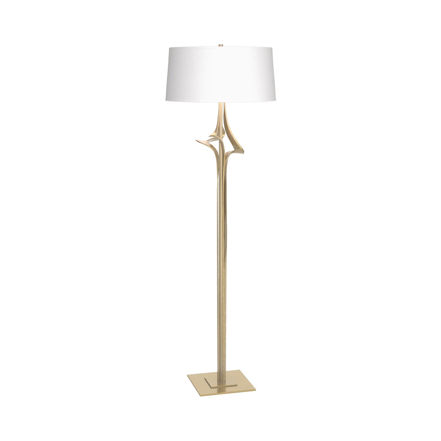 Antasia Floor Lamp in Modern Brass (Natural Anna).