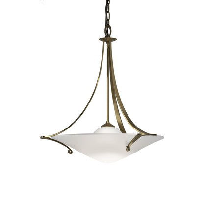 Antasia Pendant Light in Modern Brass (Opal Glass).