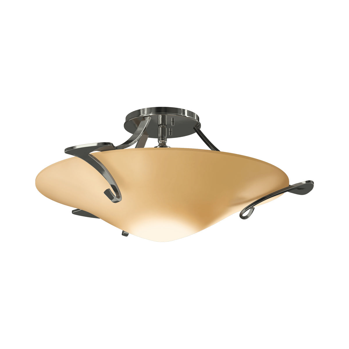 Antasia Semi Flush Mount Ceiling Light in Sterling (Sand Glass).
