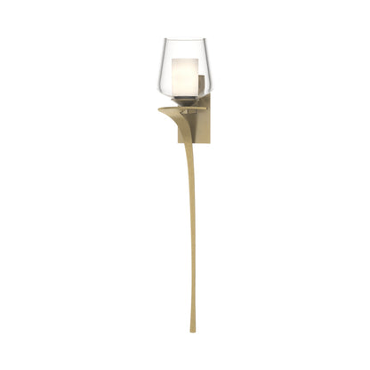 Antasia Wall Light in Modern Brass (Left/Double Glass).
