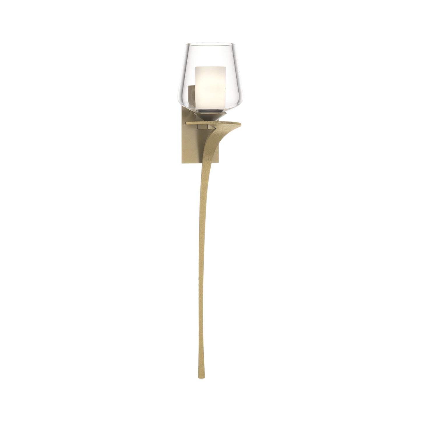 Antasia Wall Light in Modern Brass (Right/Double Glass).