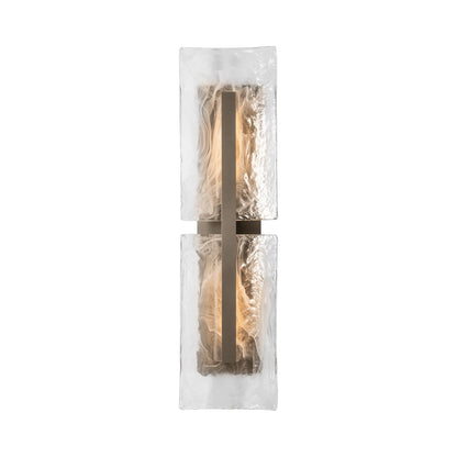 Arc Outdoor Wall Light in Coastal Burnished Steel.