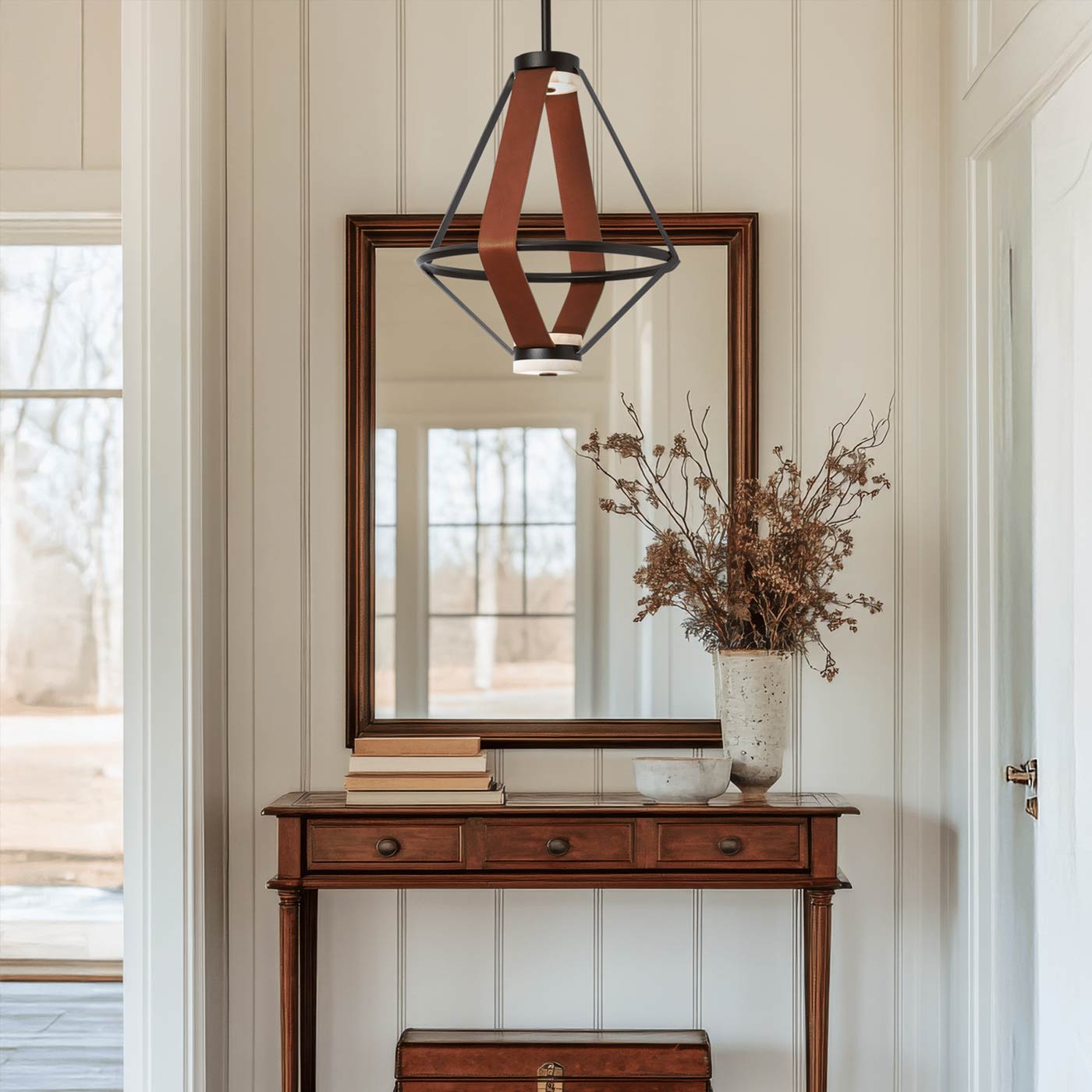 Aspen LED Pendant Light in living room.