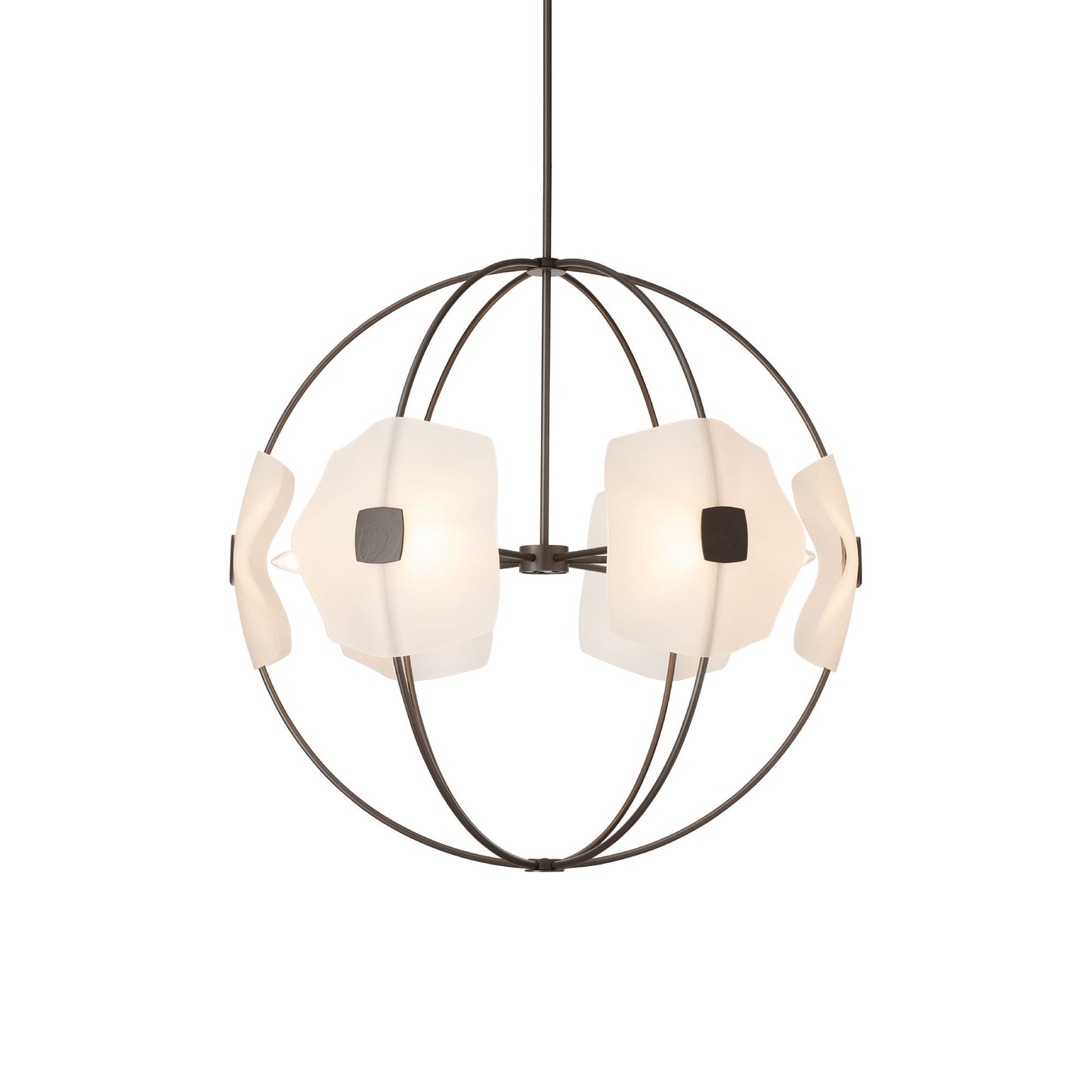 Astra Orb Pendant Light in Dark Smoke (Small).