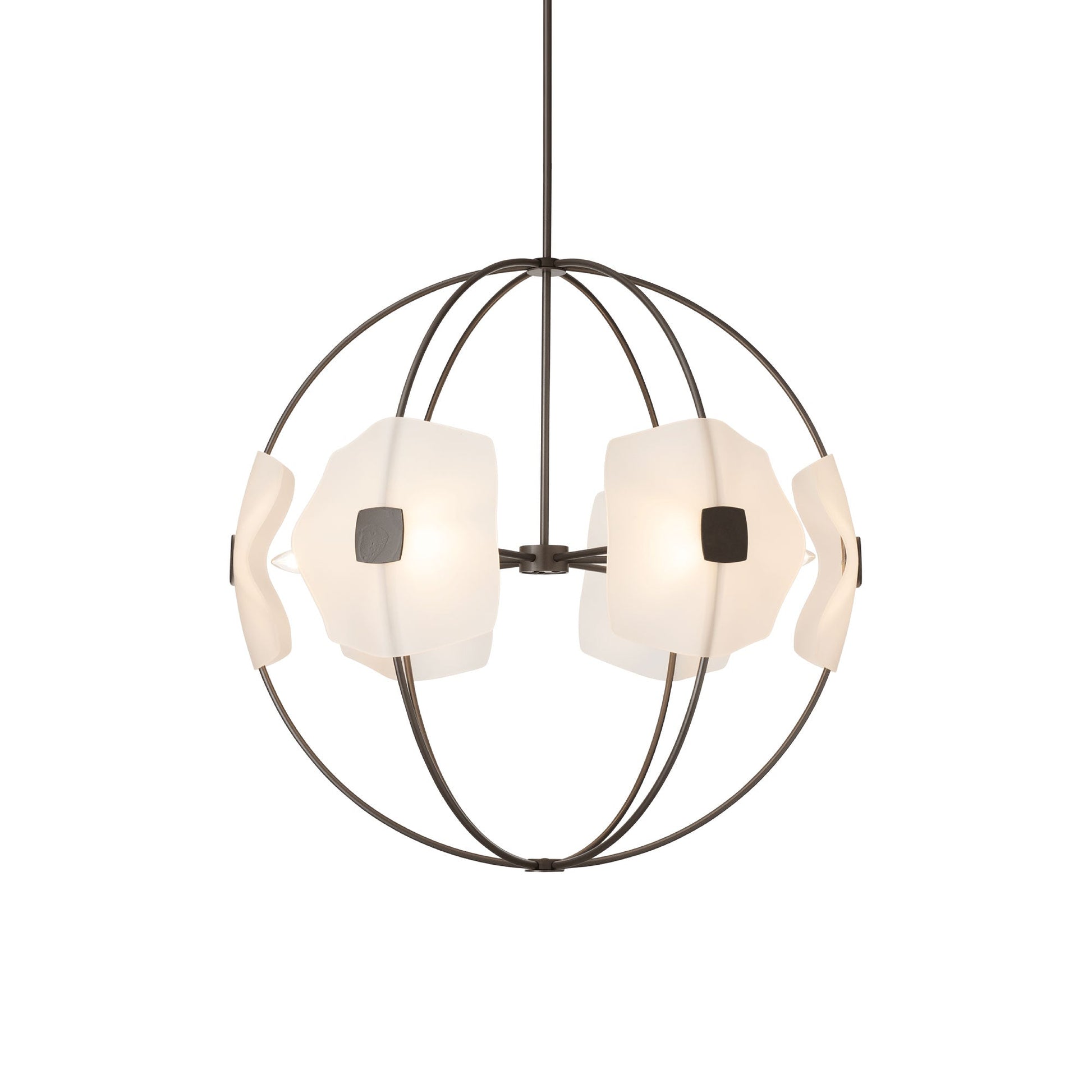 Astra Orb Pendant Light in Dark Smoke (Small).