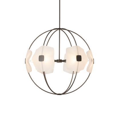 Astra Orb Pendant Light in Dark Smoke (Small).