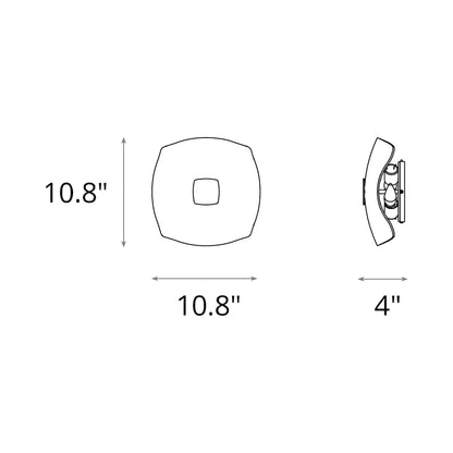Astra Wall Light - line drawing.