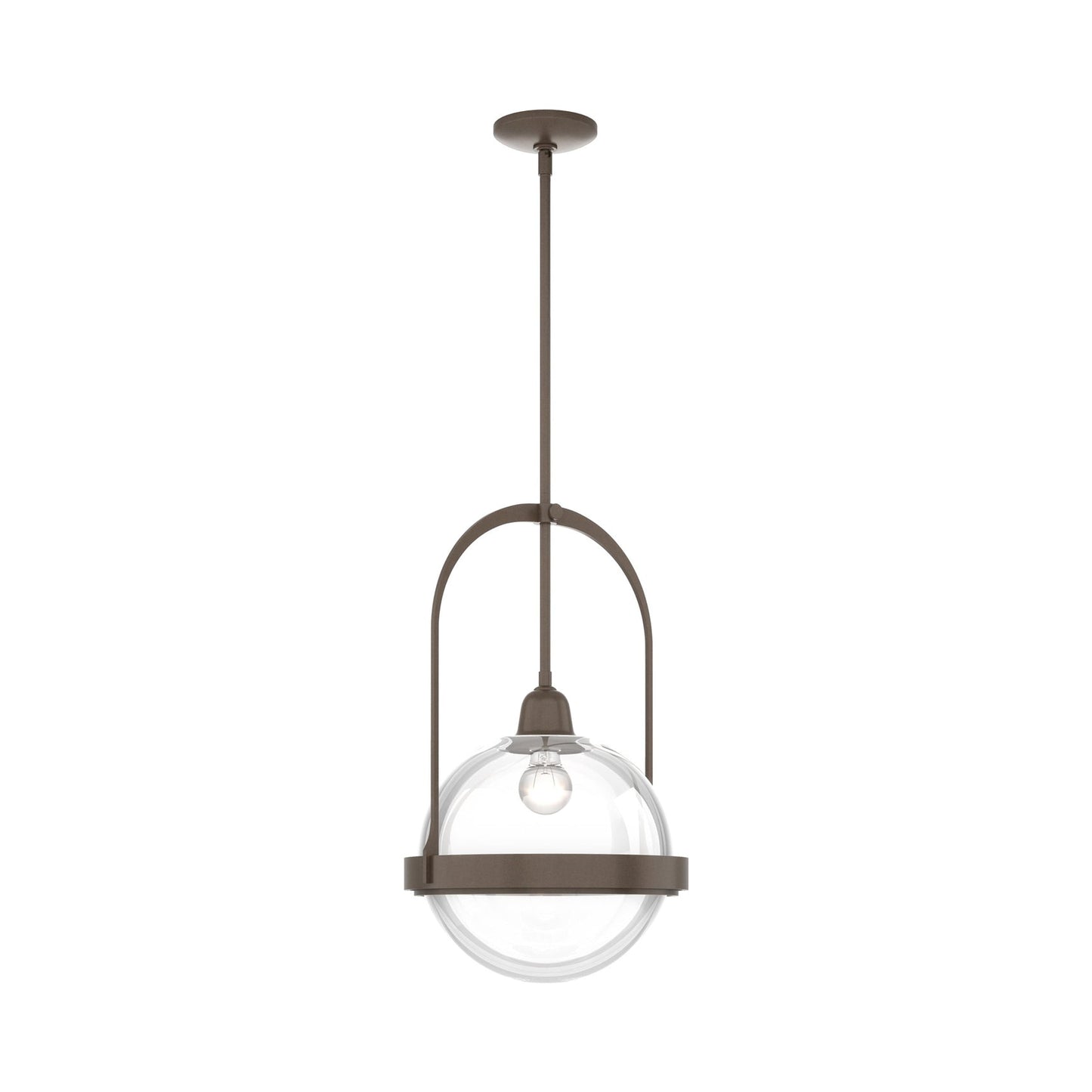 Apparatus Pendant Light in Bronze (Clear Glass).