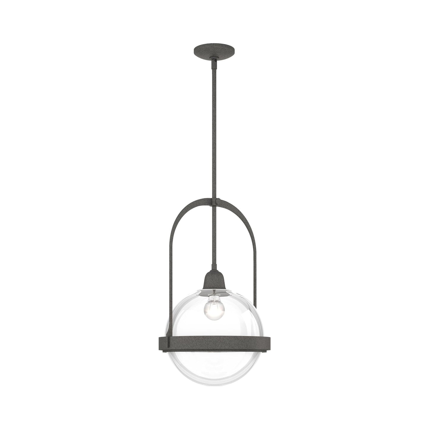 Apparatus Pendant Light in Natural Iron (Clear Glass).