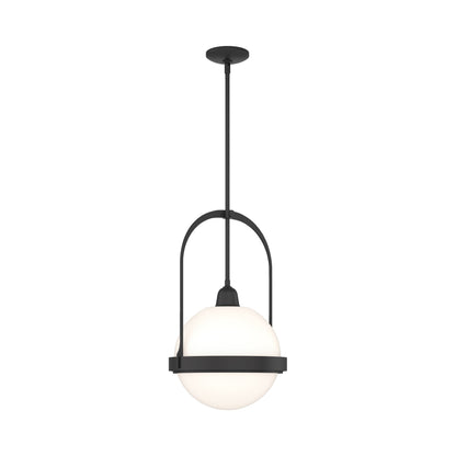 Apparatus Pendant Light in Black (Opal Glass).