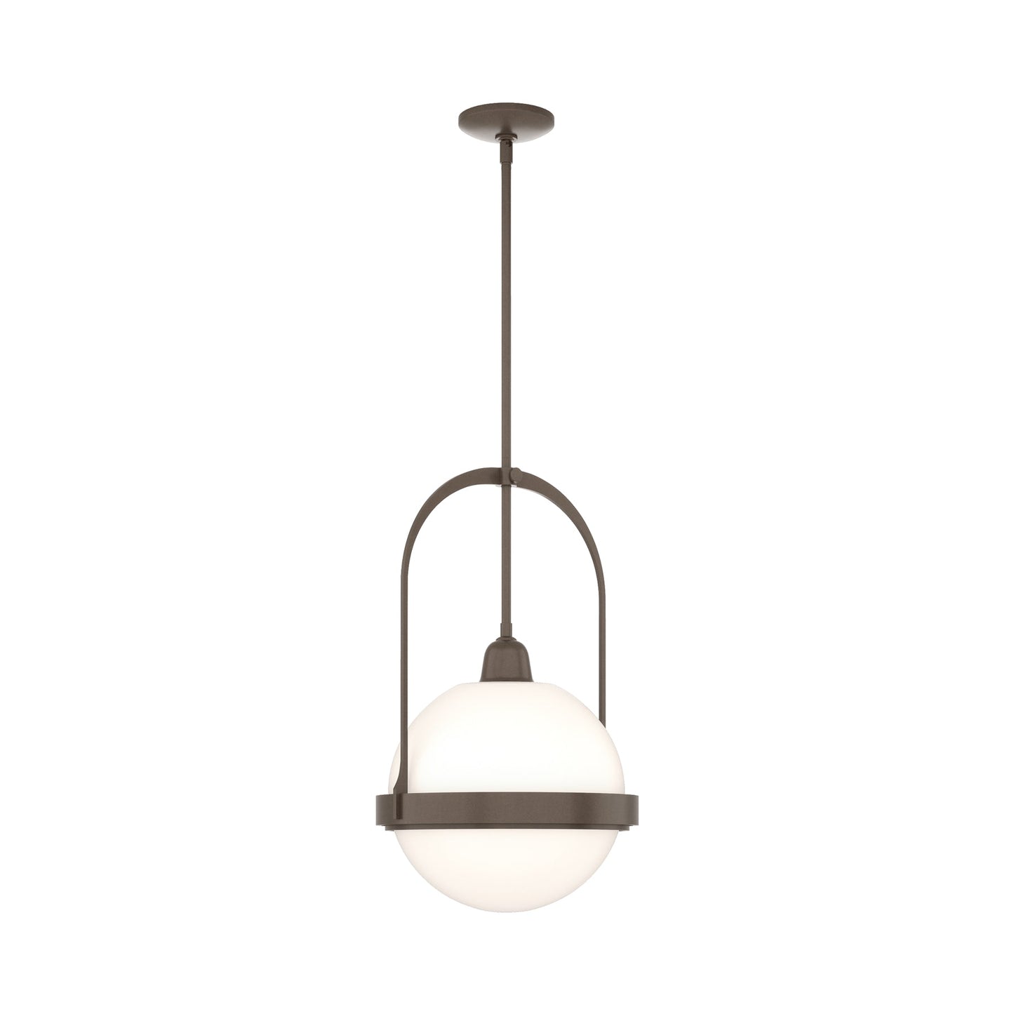 Apparatus Pendant Light in Bronze (Opal Glass).