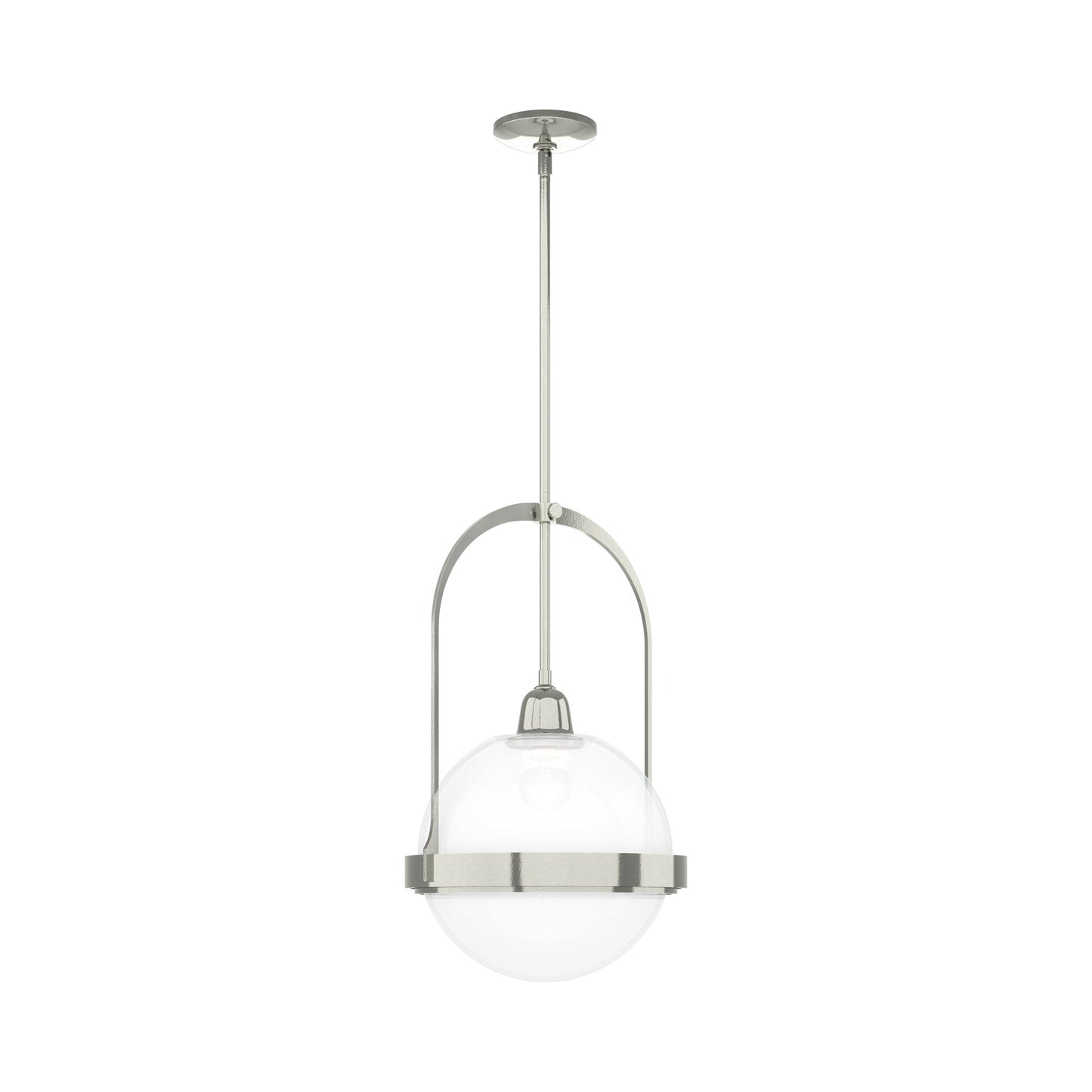 Apparatus Pendant Light in Sterling (Opaline Glass).
