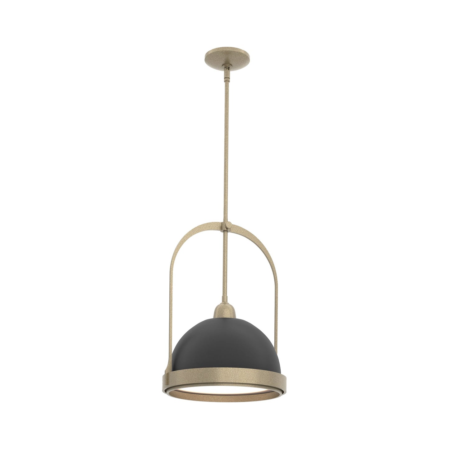 Atlas Pendant Light in Soft Gold/Black.
