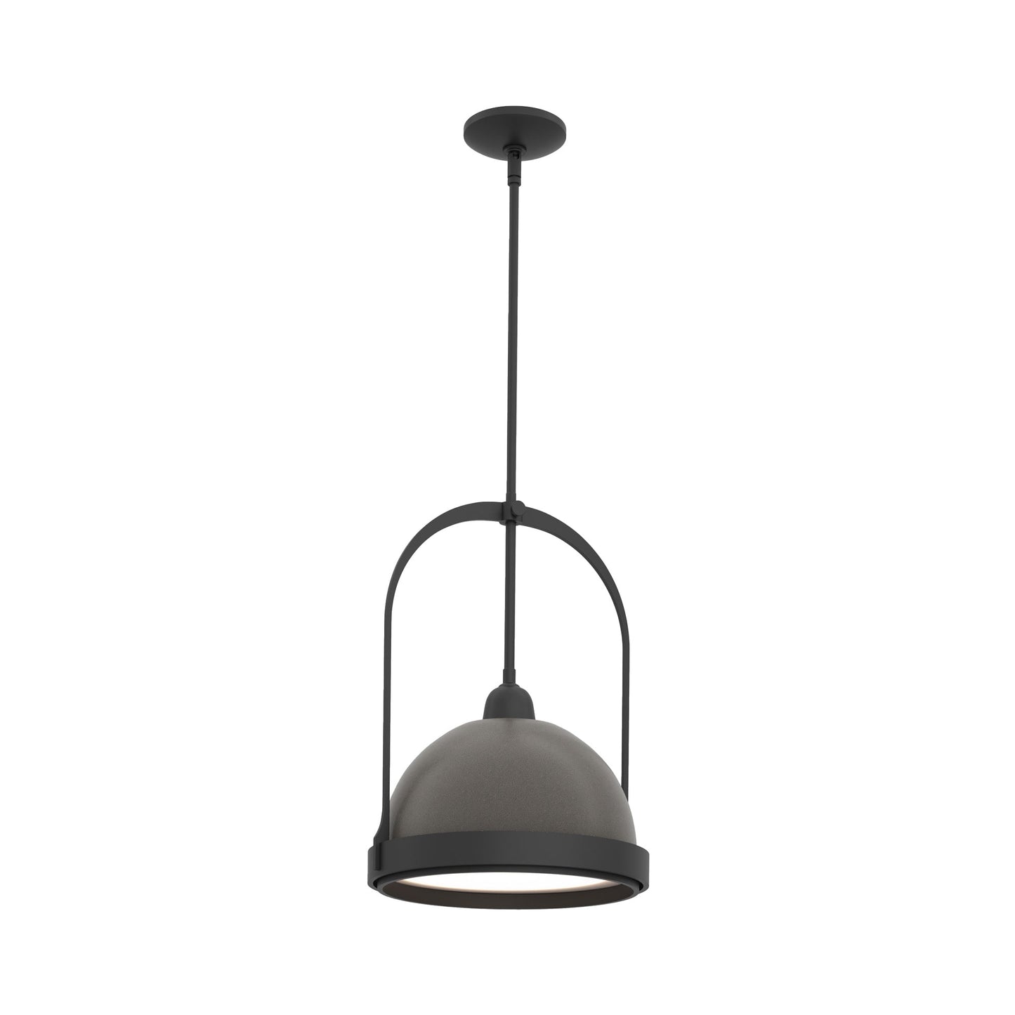 Atlas Pendant Light in Black/Dark Smoke.