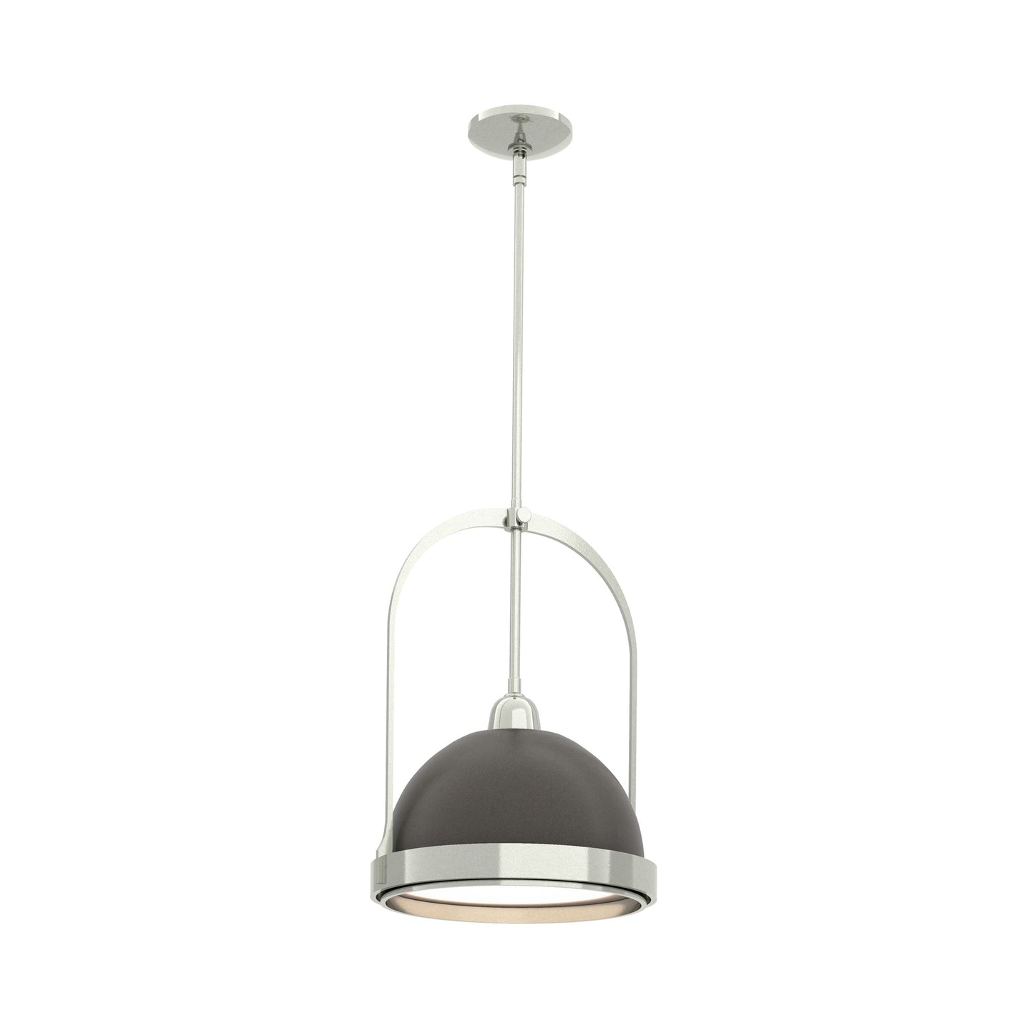 Atlas Pendant Light in Sterling/Dark Smoke.