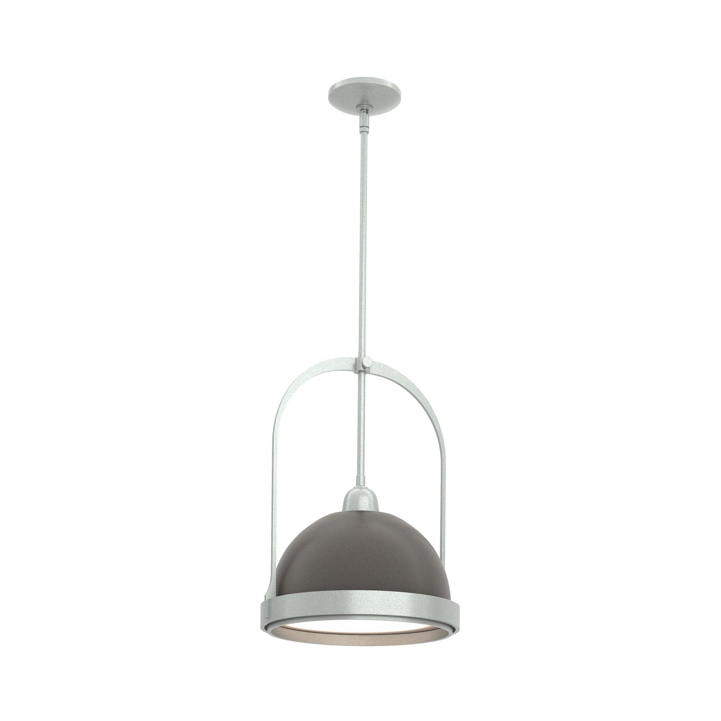 Atlas Pendant Light in Vintage Platinum/Dark Smoke.