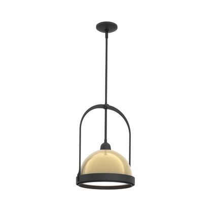 Atlas Pendant Light in Black/Modern Brass.