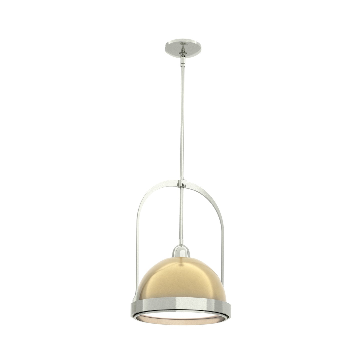 Atlas Pendant Light in Sterling/Modern Brass.
