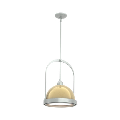 Atlas Pendant Light in Vintage Platinum/Modern Brass.