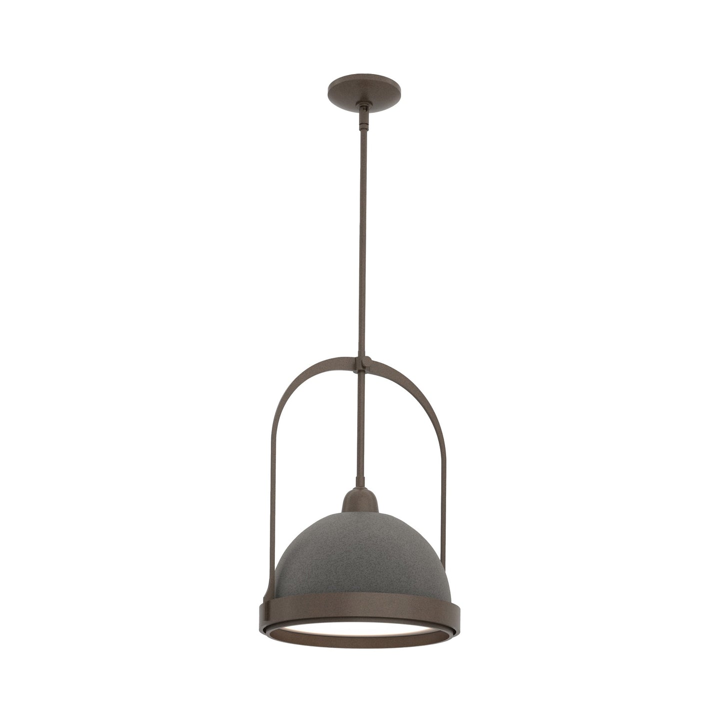 Atlas Pendant Light in Bronze/Natural Iron.