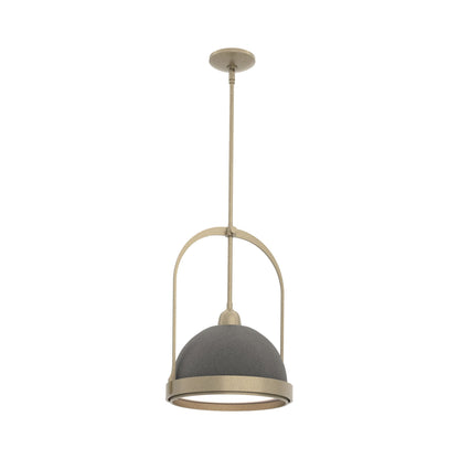 Atlas Pendant Light in Soft Gold/Natural Iron.