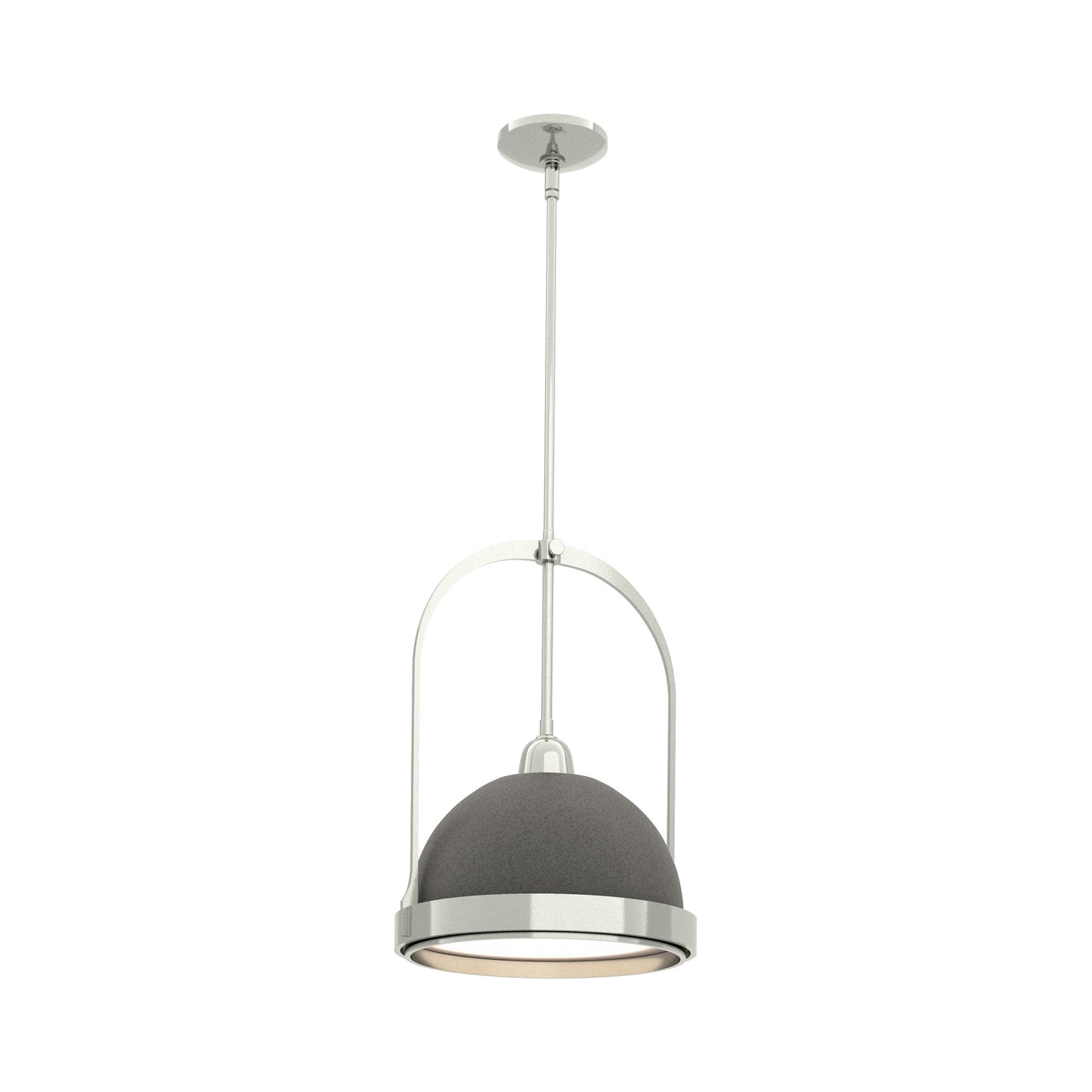 Atlas Pendant Light in Sterling/Natural Iron.