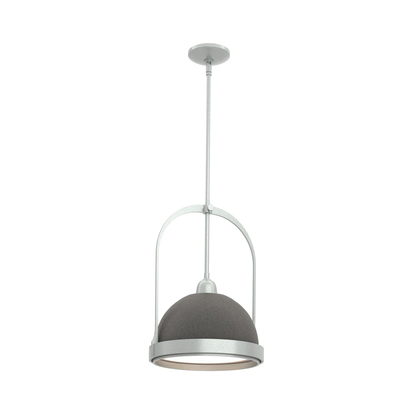 Atlas Pendant Light in Vintage Platinum/Natural Iron.