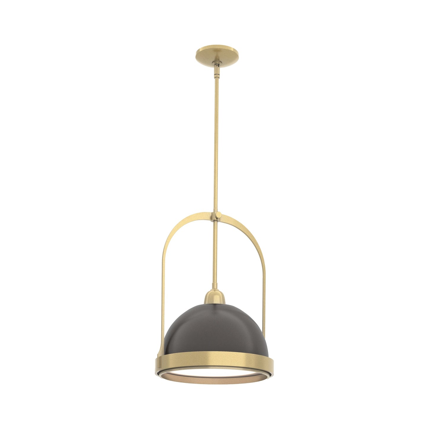Atlas Pendant Light in Modern Brass/Oil Rubbed Bronze.