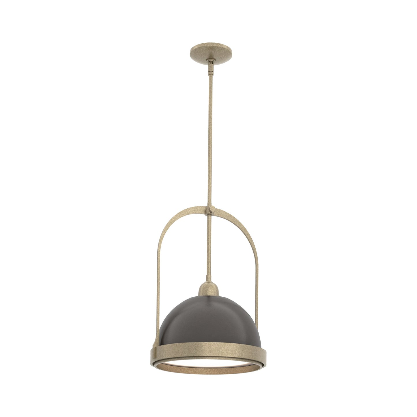 Atlas Pendant Light in Soft Gold/Oil Rubbed Bronze.