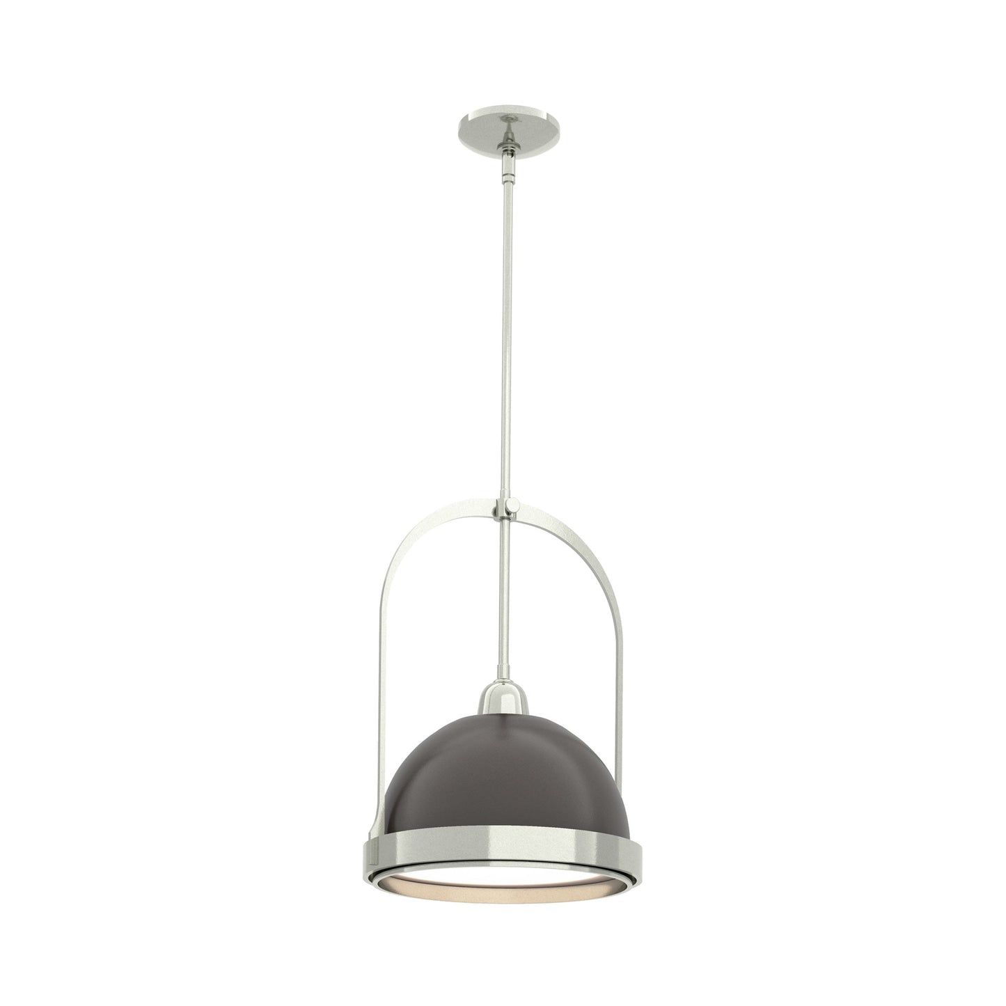 Atlas Pendant Light in Sterling/Oil Rubbed Bronze.
