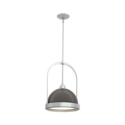 Atlas Pendant Light in Vintage Platinum/Oil Rubbed Bronze.