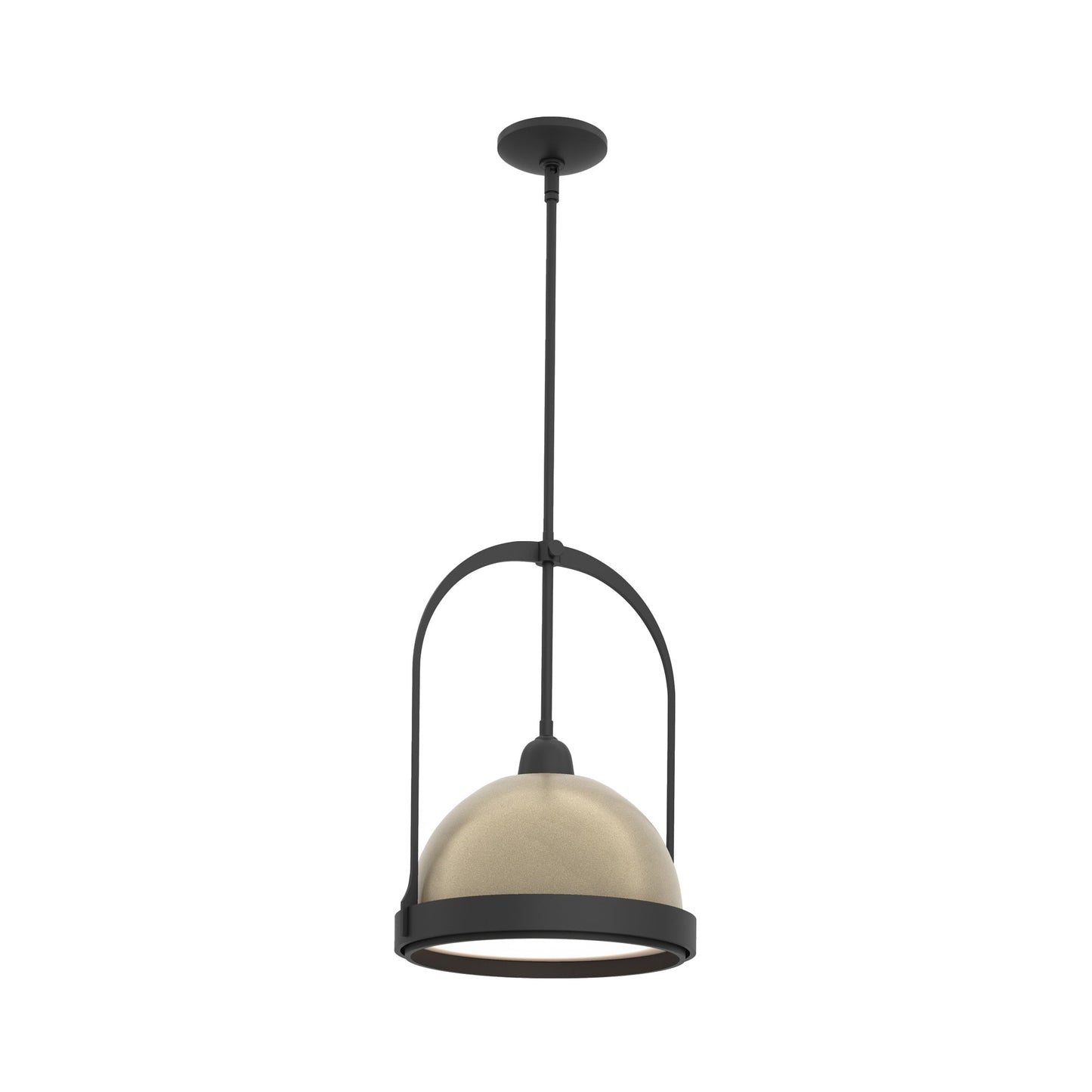 Atlas Pendant Light in Black/Soft Gold.