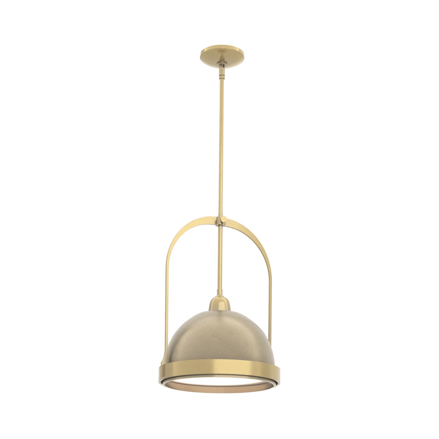 Atlas Pendant Light in Modern Brass/Soft Gold.