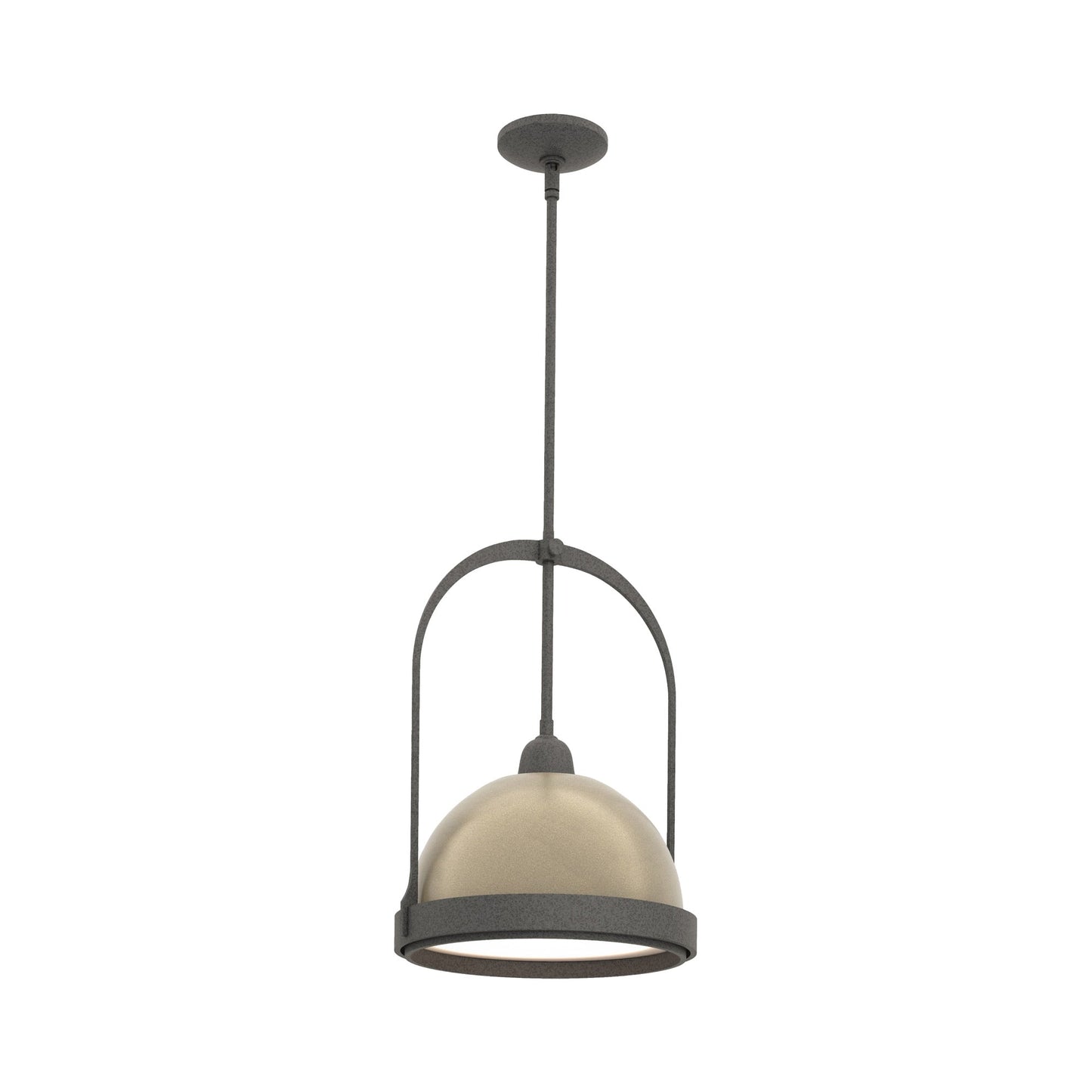 Atlas Pendant Light in Natural Iron/Soft Gold.