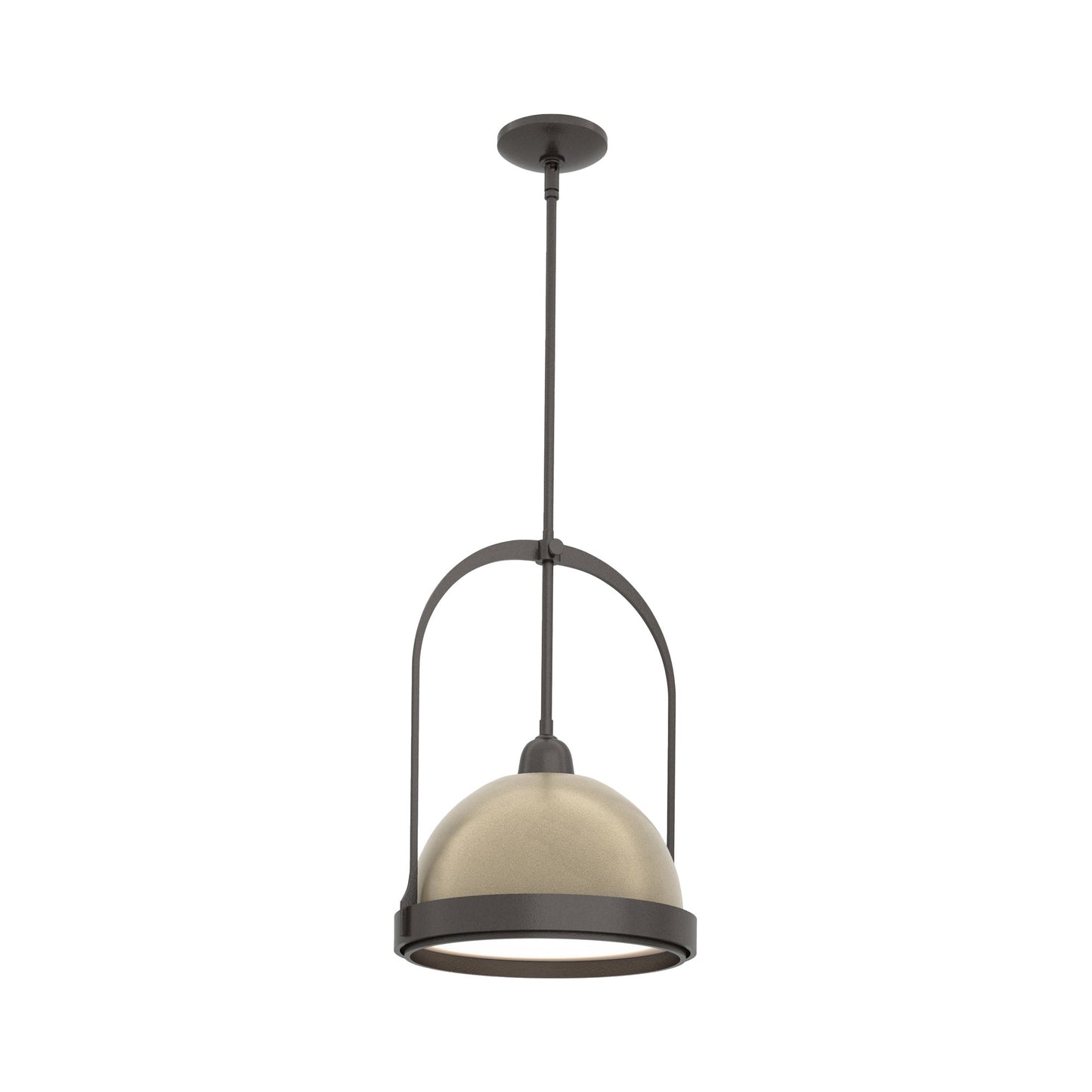Atlas Pendant Light in Oil Rubbed Bronze/Soft Gold.