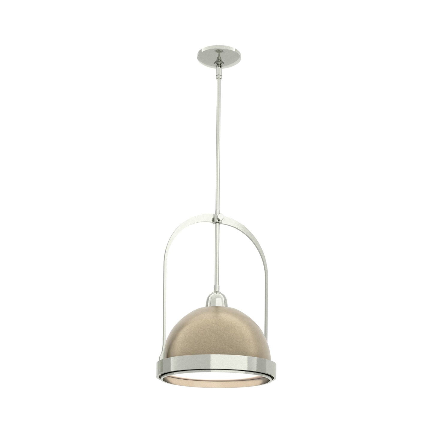 Atlas Pendant Light in Sterling/Soft Gold.