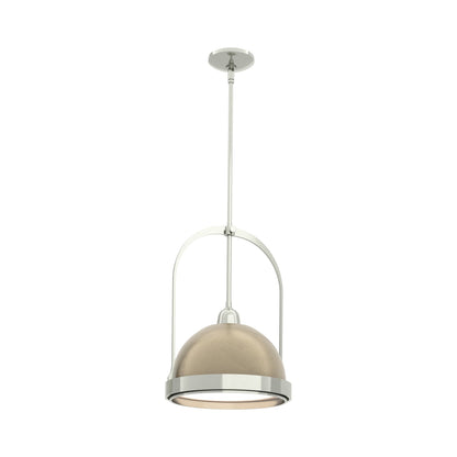 Atlas Pendant Light in Sterling/Soft Gold.