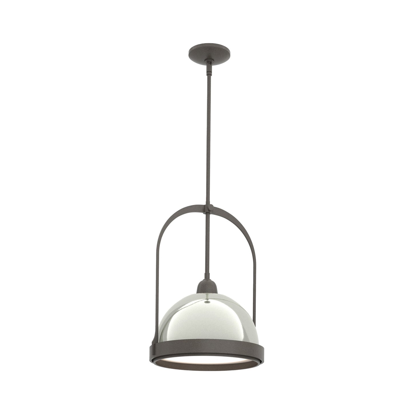 Atlas Pendant Light in Dark Smoke/Sterling.
