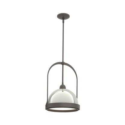 Atlas Pendant Light in Dark Smoke/Sterling.