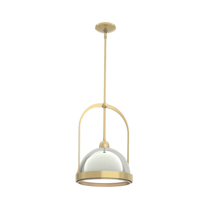 Atlas Pendant Light in Modern Brass/Sterling.