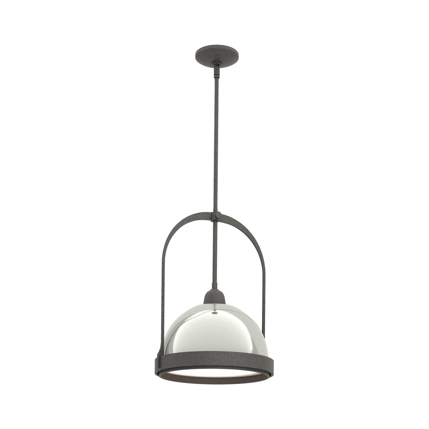 Atlas Pendant Light in Natural Iron/Sterling.