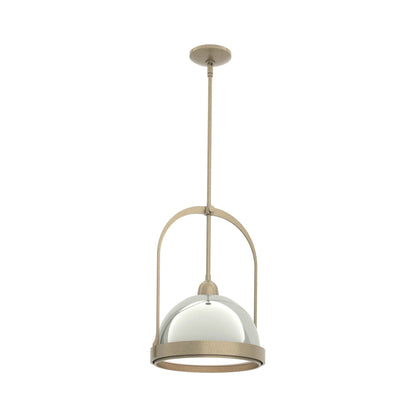 Atlas Pendant Light in Soft Gold/Sterling.