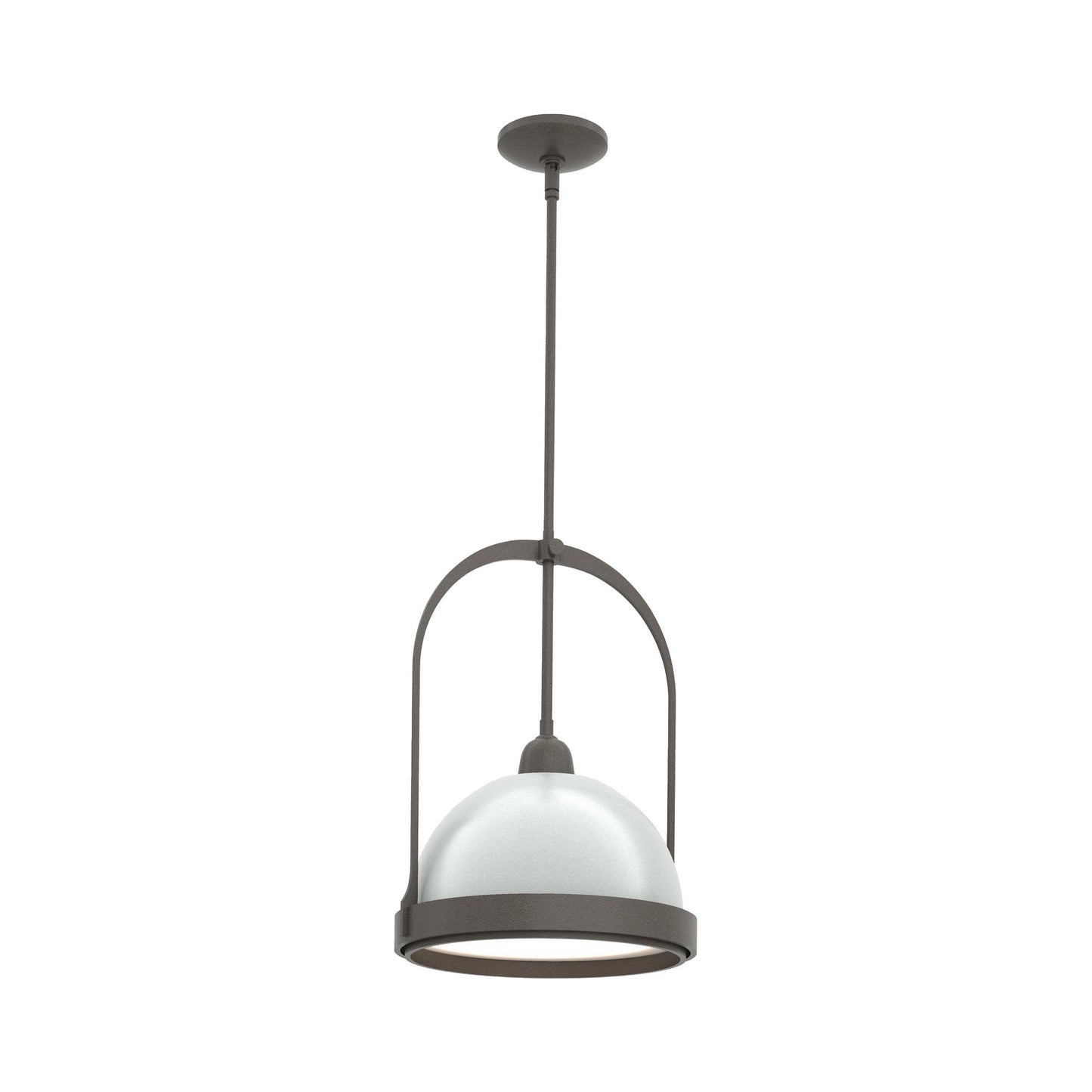 Atlas Pendant Light in Dark Smoke/Vintage Platinum.