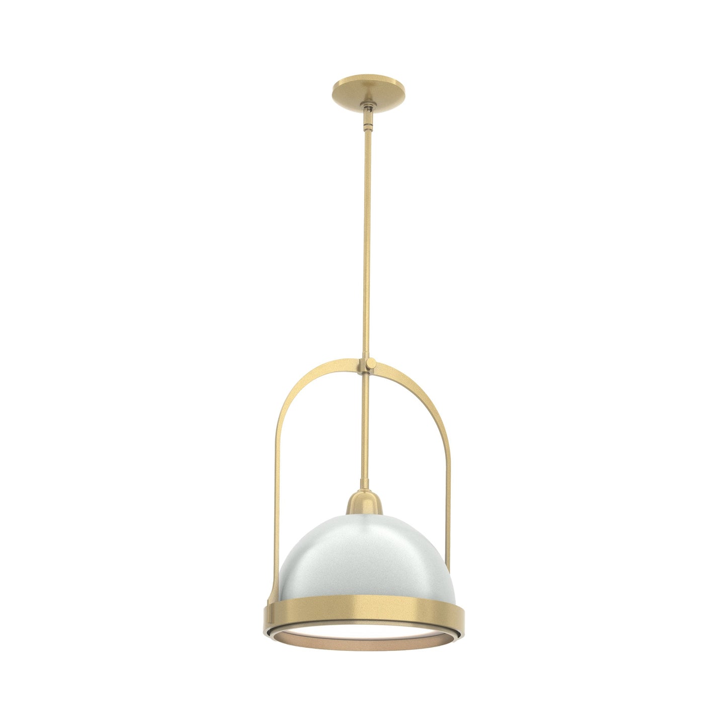 Atlas Pendant Light in Modern Brass/Vintage Platinum.