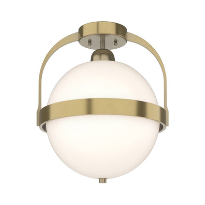 Atlas Semi Flush Mount Ceiling Light in Modern Brass.