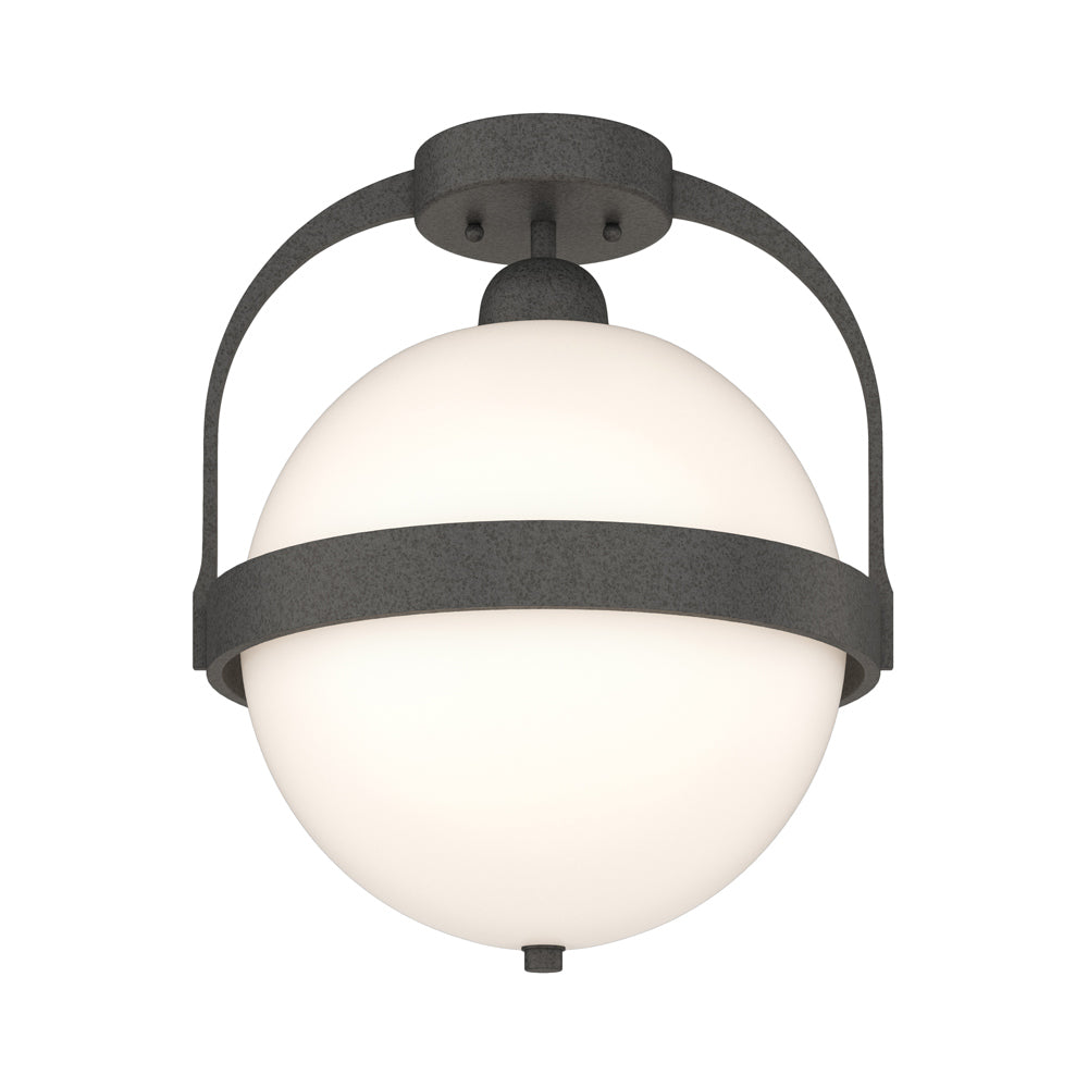 Atlas Semi Flush Mount Ceiling Light in Natural Iron.